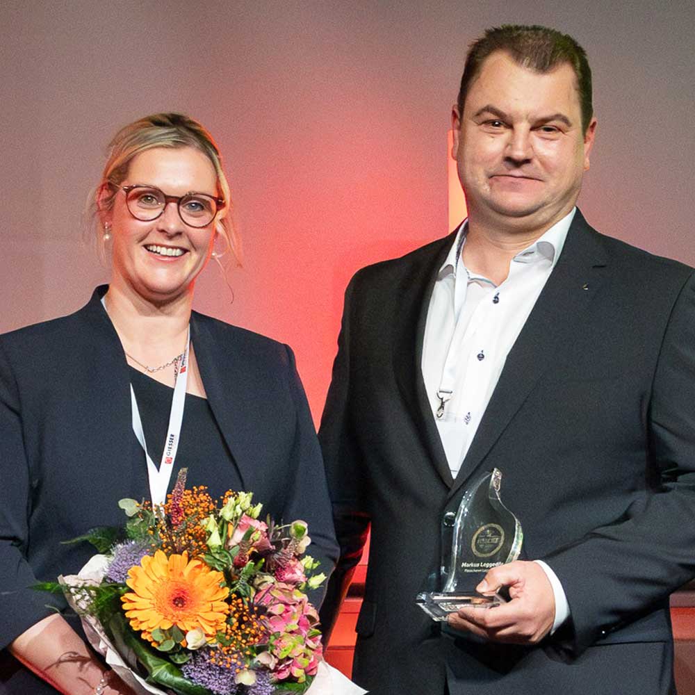 markus lggedoer mit seiner frau baerbel bei der preisverleihung